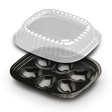 D & W Fine Pack D & W Fine Pack 6 Egg Black Tray, PK416 I15P